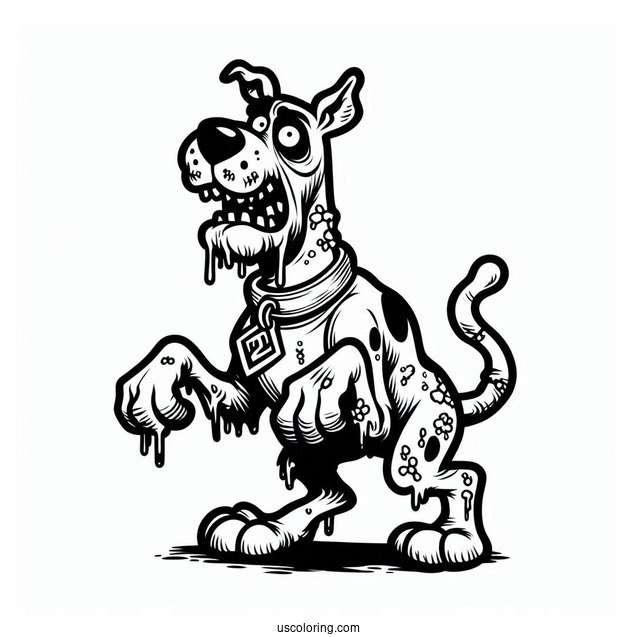 Zombie Monster From Scooby-Doo To Color