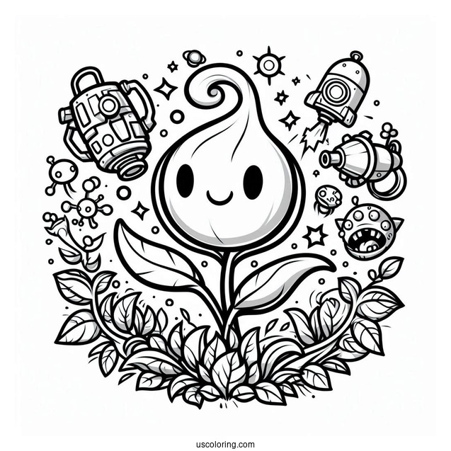 Plants Vs Zombies Logo To Color For Kids