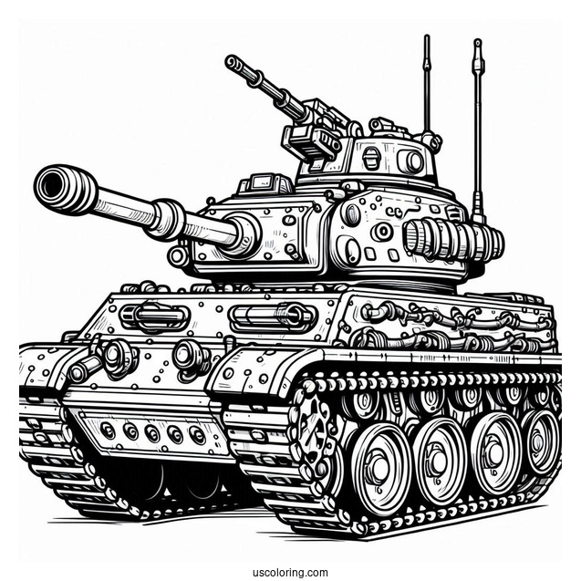Cartoon Military Tank