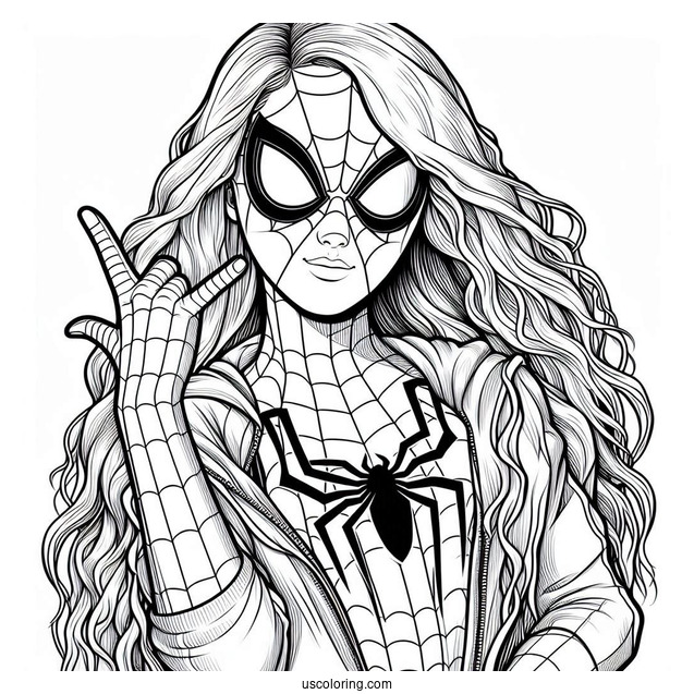 MJ _Michelle_ Coloring Page