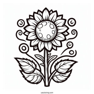 Coloring Page Of Plants Vs Zombies Sunflower