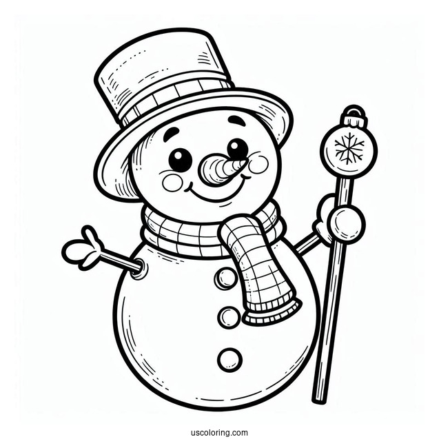 Coloring Sheet Of Frosty The Snowman