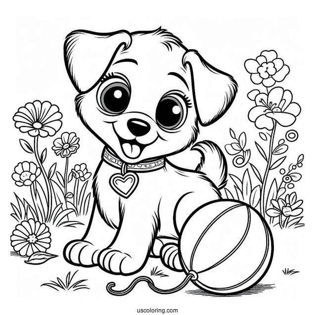 Poppy Playtime Coloring Page Of DogDay
