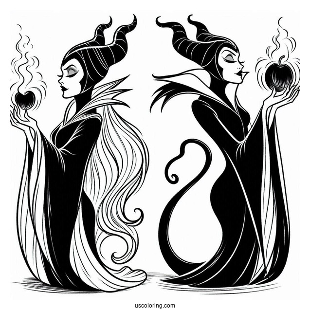 Maleficent From Sleeping Beauty Coloring Page