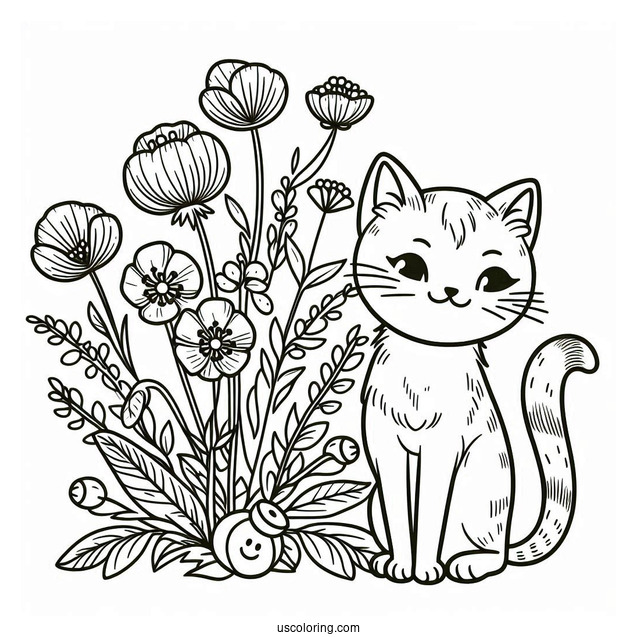 Poppy Playtime Coloring Page Of Catnip From Poppy Playtime