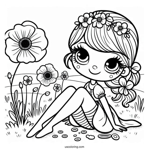 Poppy Playtime Coloring Page Of Simple Mommy Long Legs For Preschoolers