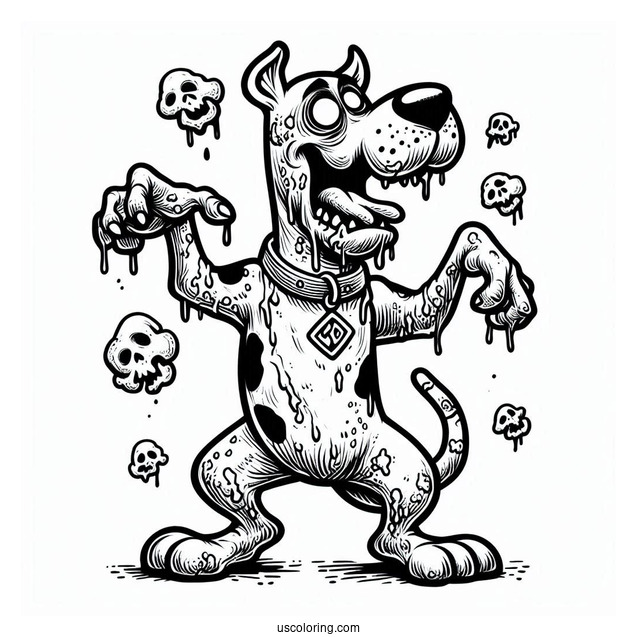 Zombie Monster From Scooby-Doo To Color