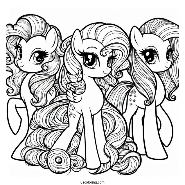 Equestria Girls Pinkie Pie, Twilight Sparkle, and Rainbow Dash