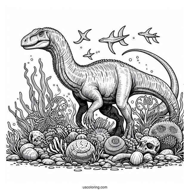 Terrifying Liopleaurodon Under The Sea