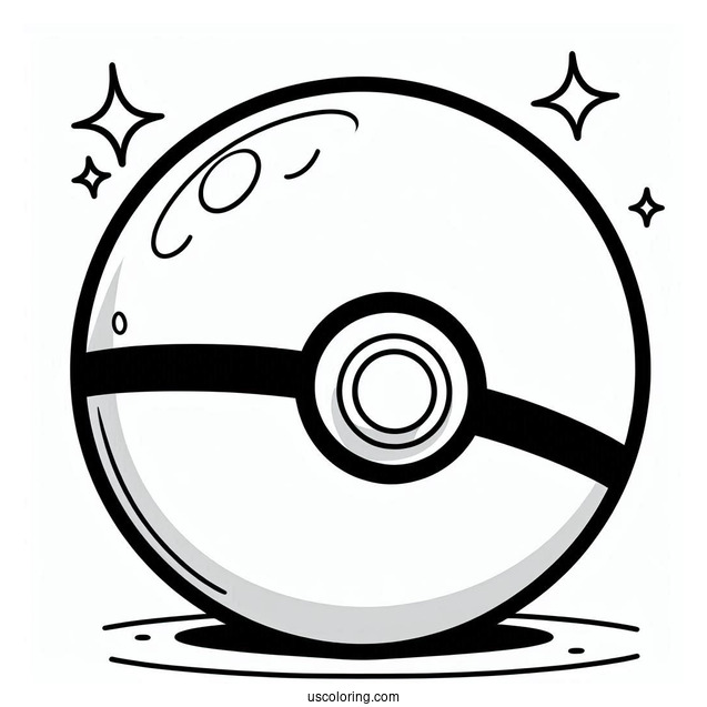 Pokemon Poke Ball Coloring Page
