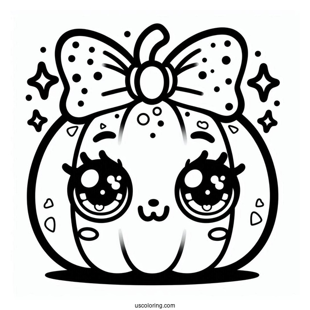 Outline Of Pumpkinella Shopkins Coloring Page