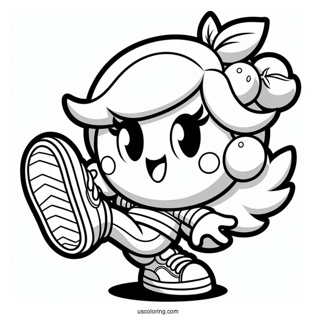 Brawl Stars Coloring Page Of Shelly In Iconic Pose