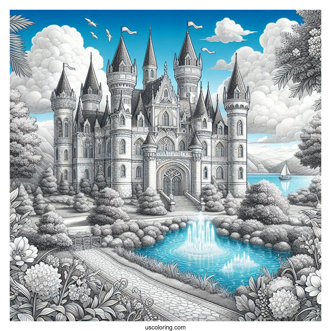 Castle Coloring Pages Featured Image v2