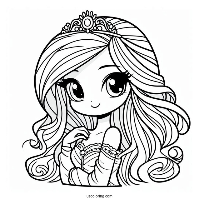 Smiling Rarity Coloring Page For Kids