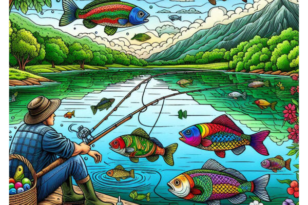 Fishing Coloring Pages Featured Image