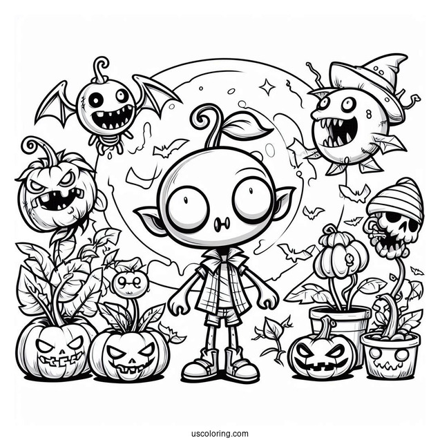 Halloween Themed Plants Vs Zombies