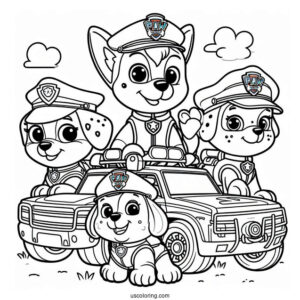 Paw Patrols Friends In Their Vehicles
