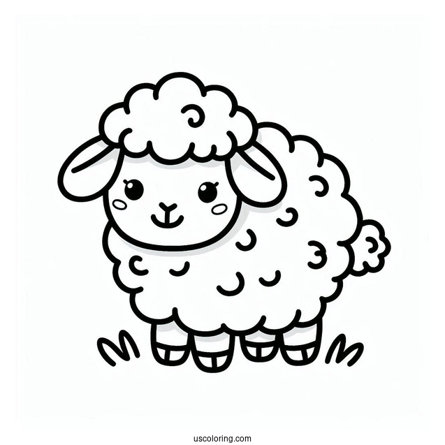 Easy Baby Sheet To Color For Kids