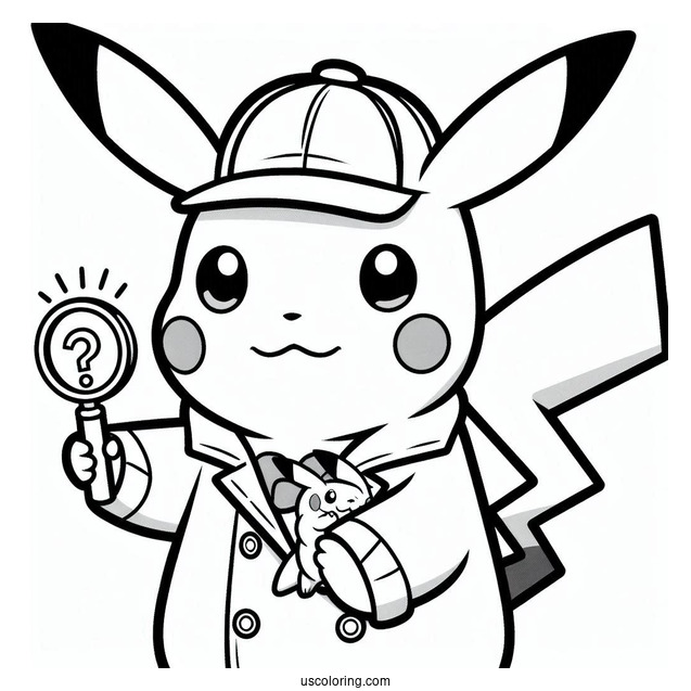 Detective Pikachu Examining Clue