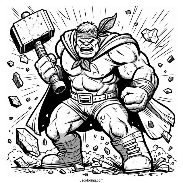 The Hulk Smashing Wall