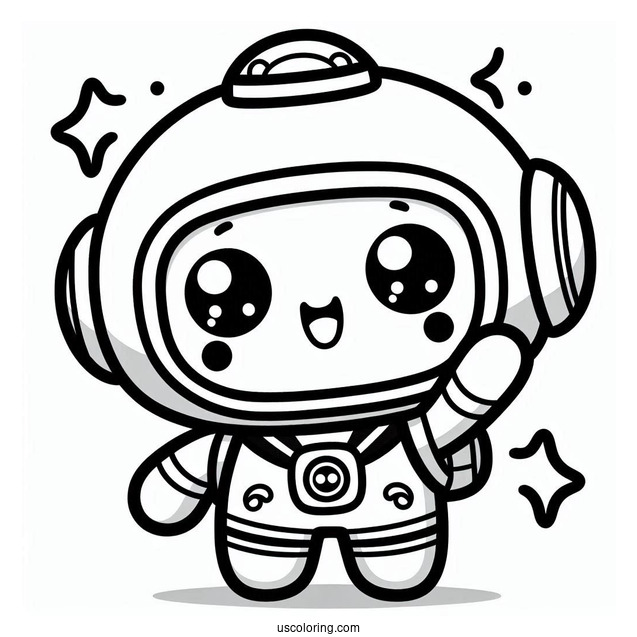 Octonauts Coloring Page Of Kawaii Dashi Waving