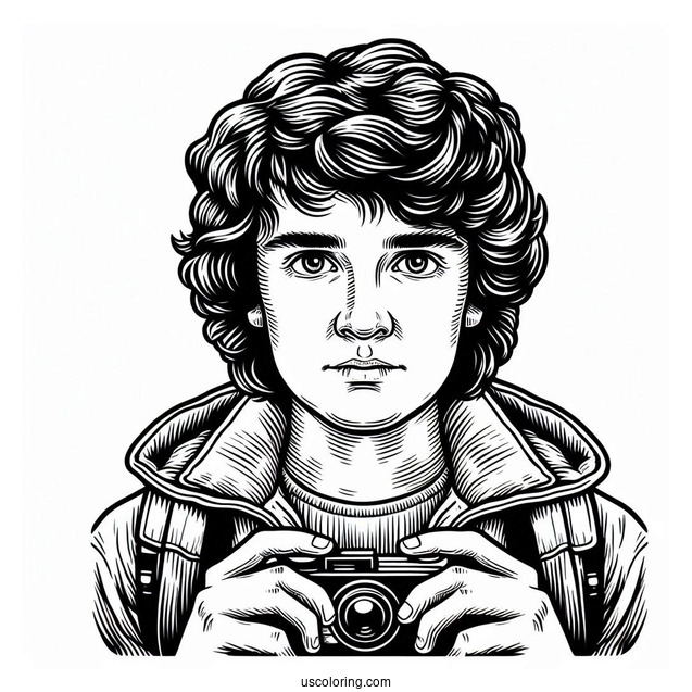 Eddie Munson Coloring Sheet