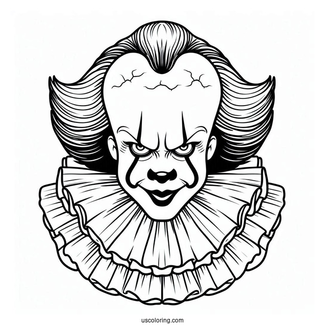 Easy Outline of Pennywise from IT