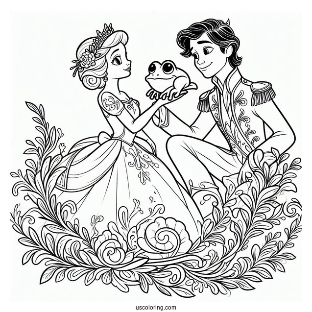 Prince Naveen Frog Coloring Page