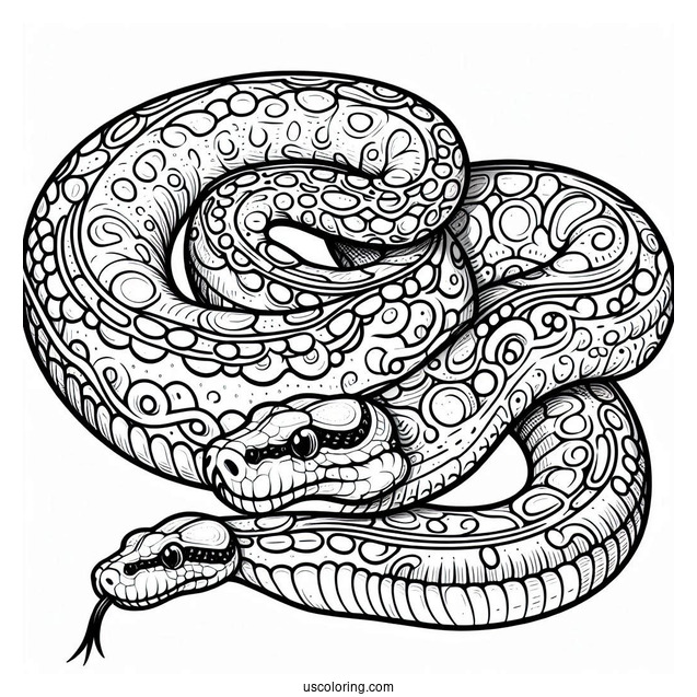 Burmese Python To Color