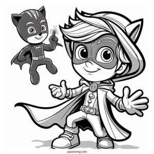 PJ Masks Coloring Page Of Romeo The Wicked Kid Inventor