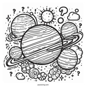Guess The Planet In Solar System Coloring Page
