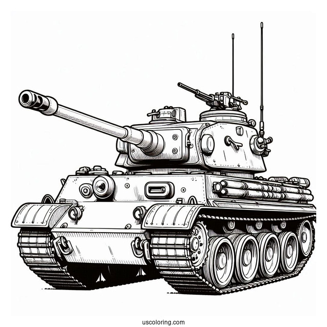 Simple Outline of Tamiya Tank