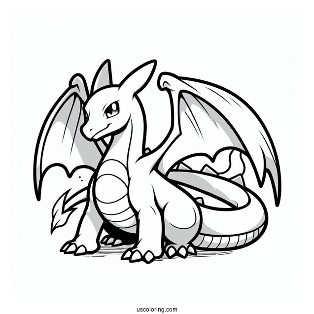Charizard Dragon Pokemon To Color