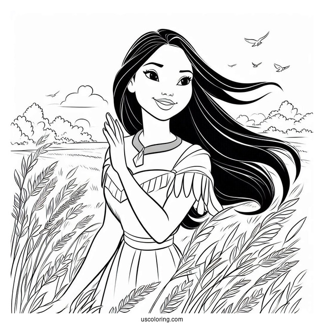 Pocahontas On The Field