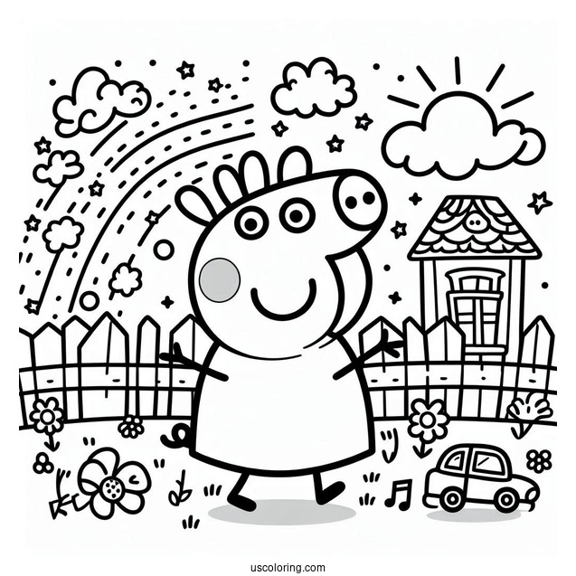 George Peppa Pig Coloring Page