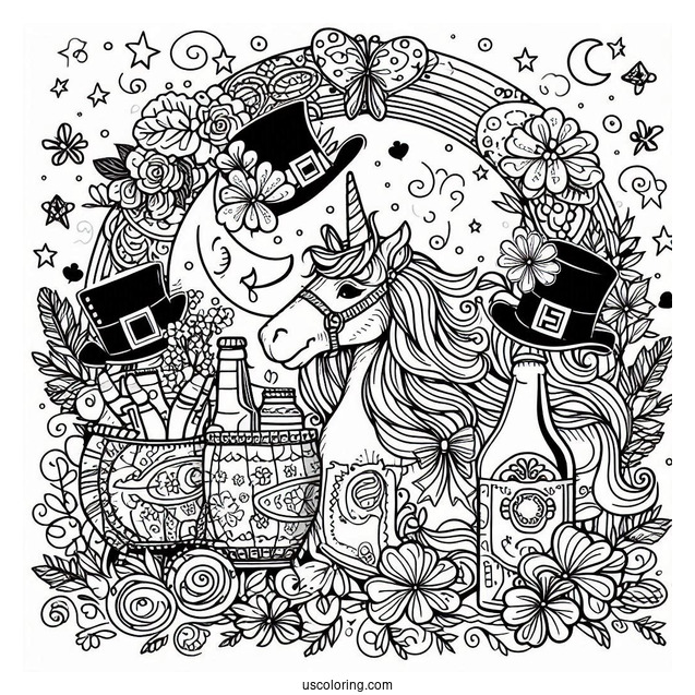 Happy St Patrick_s Day Coloring Sheet