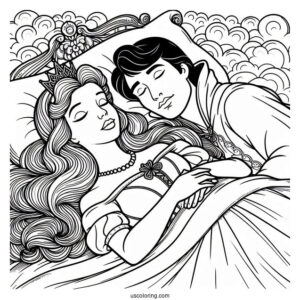 Sleeping Beauty And Prince Phillip To Color