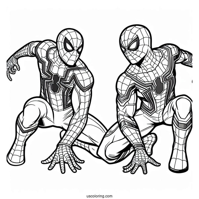 Spider-Man Vs Iron Man Coloring Page