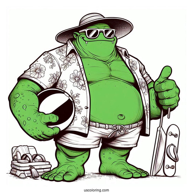 Vintage She Hulk Comic Coloring In