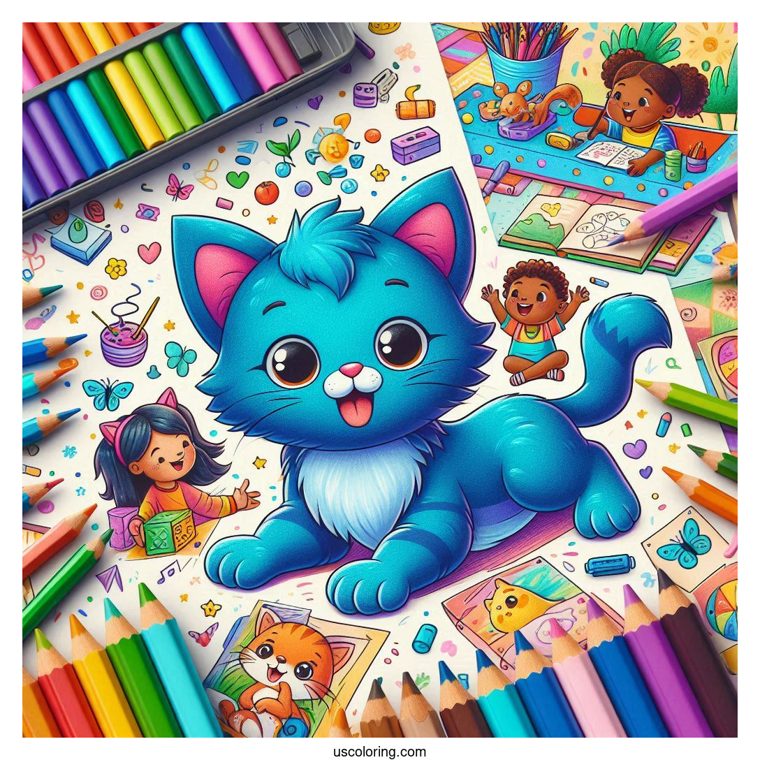 pete the cat coloring pages feature image