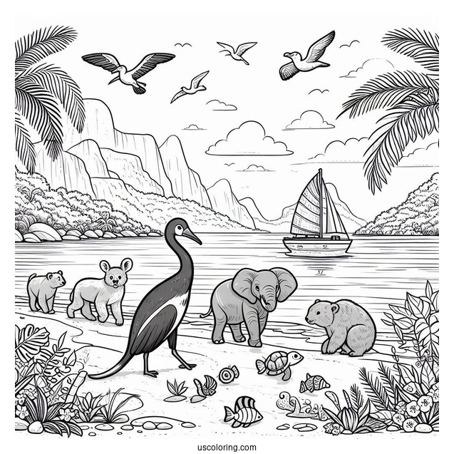 Rio Animals At The Beach