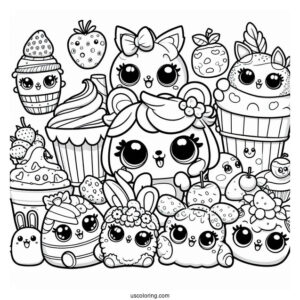 Coloring Page Of All The Shopkins