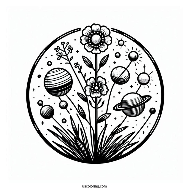 Plants In The Solar System To Scale