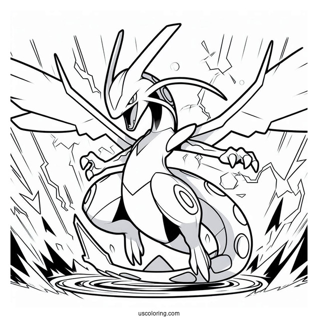 Rayquaza In Battle Mode