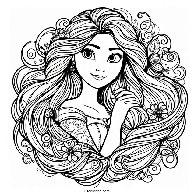 Mother Gothel Coloring Picture