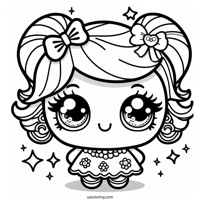 Twinky Winks Shopkins Coloring Sheet For Kids