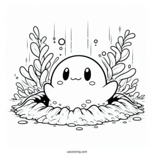 Dugtrio Emerging From Ground