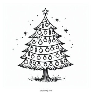 Christmas Lights In The Shape Of a Tree