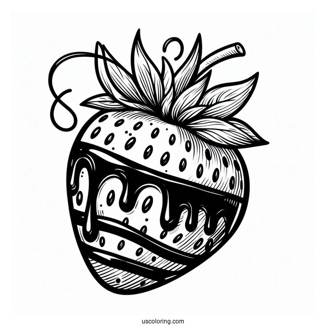 Strawberry Dipped In Chocolate To Color