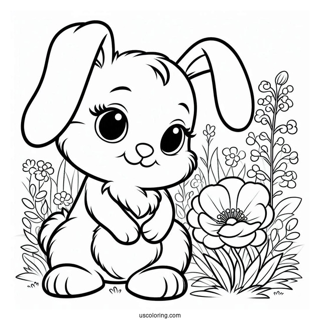 Poppy Playtime Coloring Page Of Bunzo Bunny